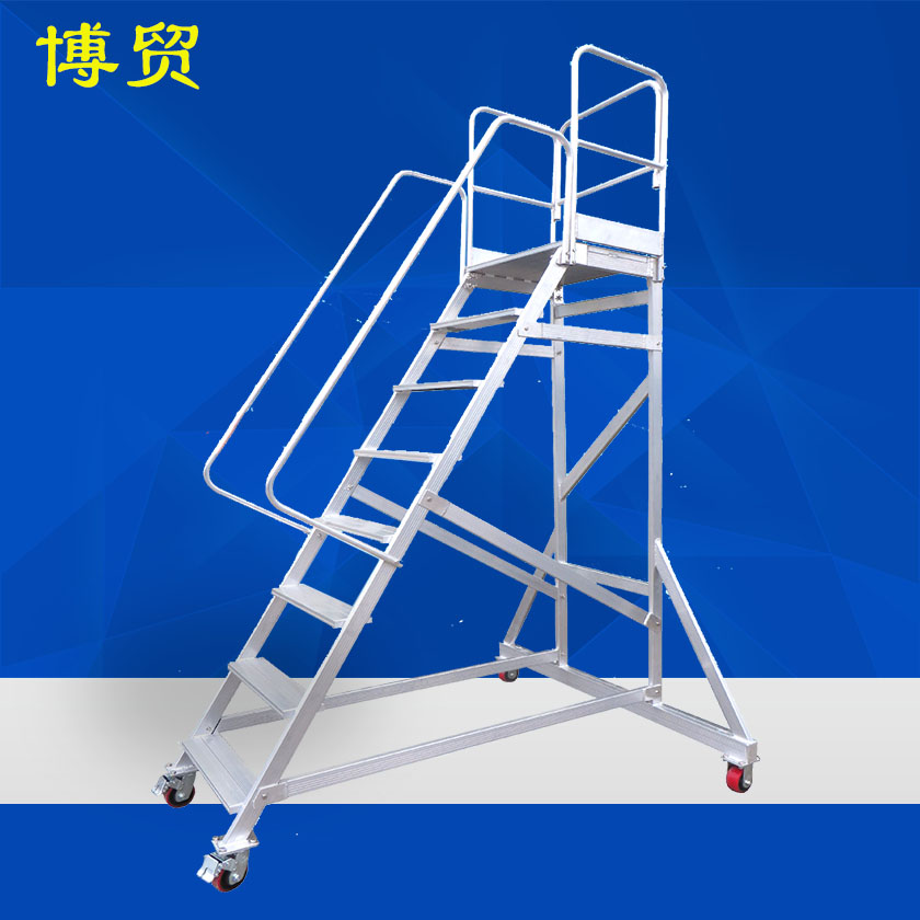 欧标 铝合金轻型平台扶手梯D11-铝合金梯-尊龙凯时