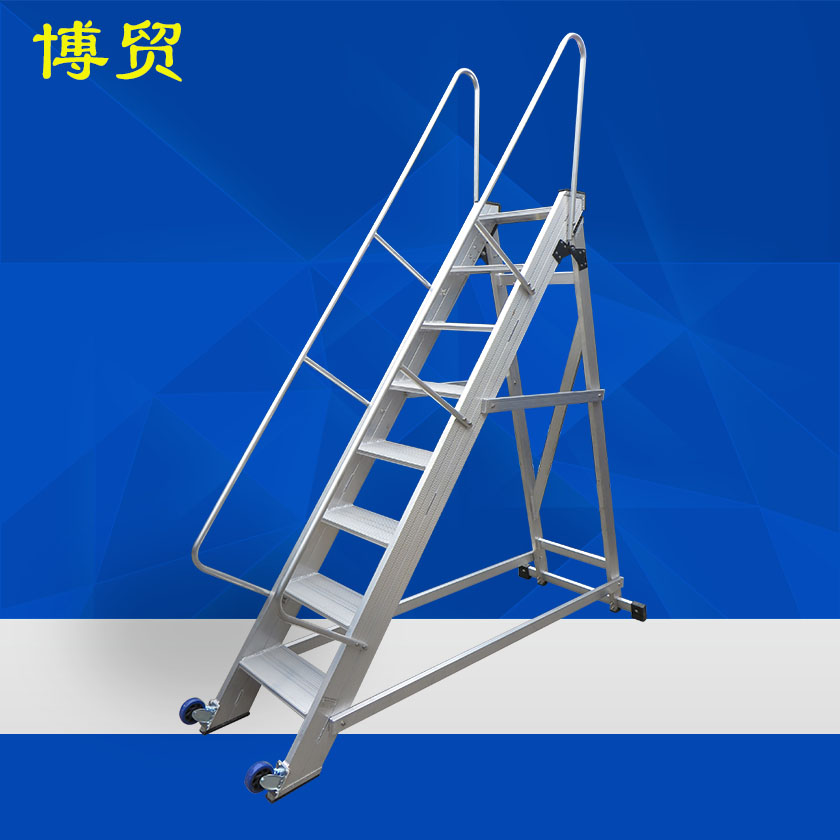 欧标 定制铝合金平台扶手梯D34-平台梯/定制梯-尊龙凯时